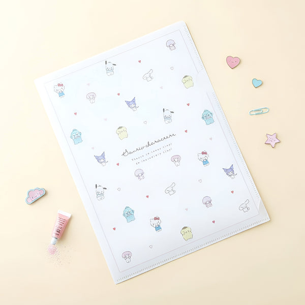 Sanrio Characters A4 Clear Book - Mini Hearts