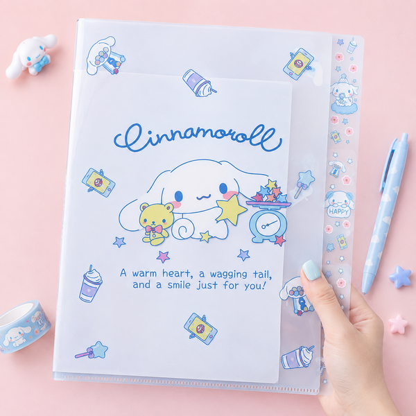 Sanrio Characters A4 Folder With Dividers - Cinnamoroll