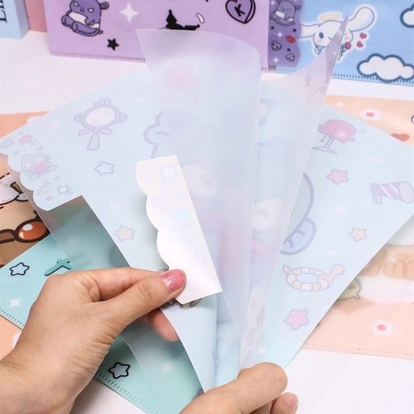 Sanrio Characters A4 Folder With Dividers - Kuromi