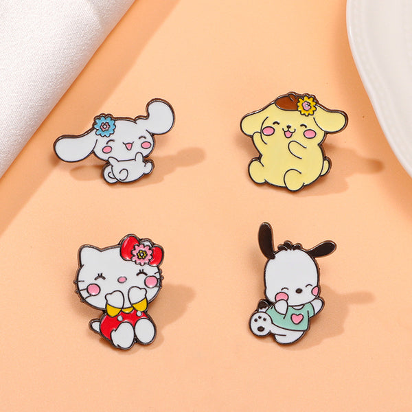 Sanrio Characters Enamel Pins - Joyful Companions