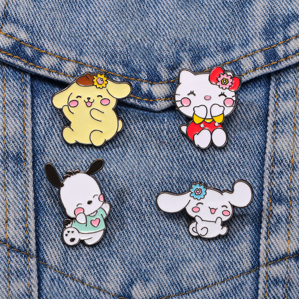 Sanrio Characters Enamel Pins - Joyful Companions