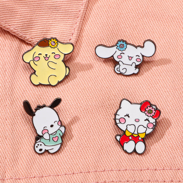 Sanrio Characters Enamel Pins - Joyful Companions