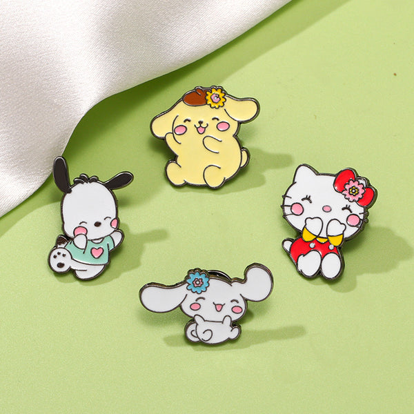 Sanrio Characters Enamel Pins - Joyful Companions