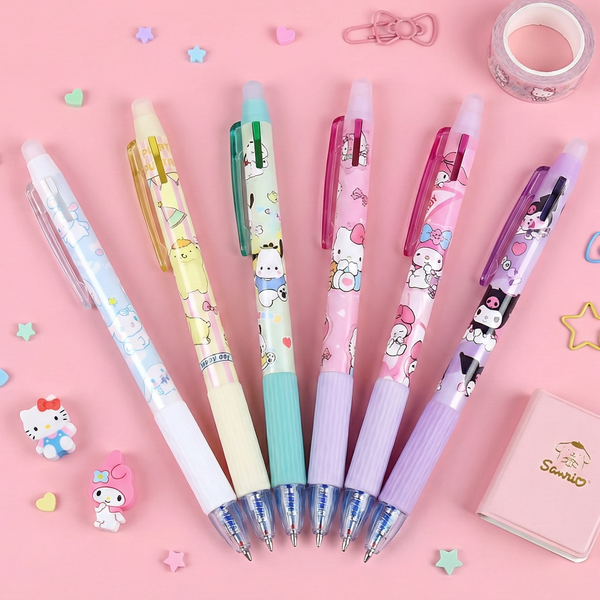 Sanrio Characters Erasable Gel Pen Set