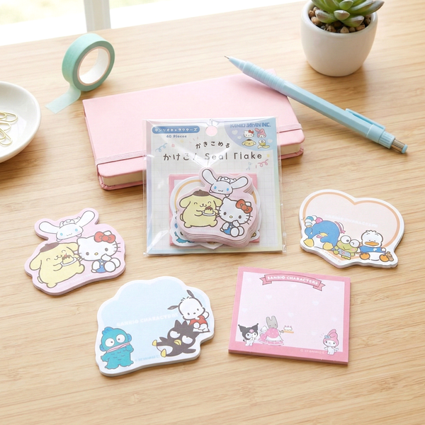 Sanrio Characters Write-On Stickers - Sanrio Mix