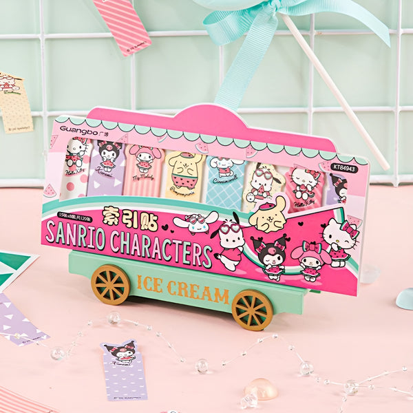 Sanrio Characters Index Sticky Notes - Ice Cream Truck