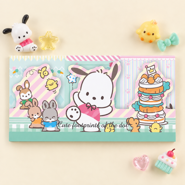 Sanrio Characters Layered Die-Cut Memo Pad