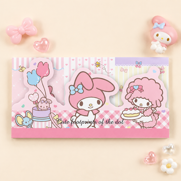 Sanrio Characters Layered Die-Cut Memo Pad