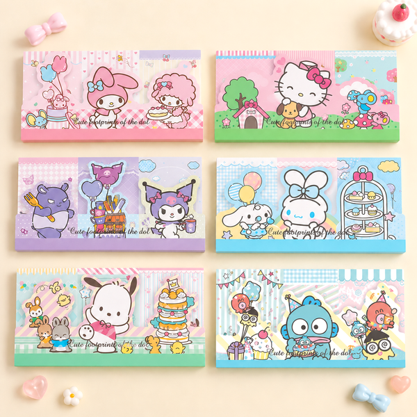Sanrio Characters Layered Die-Cut Memo Pad
