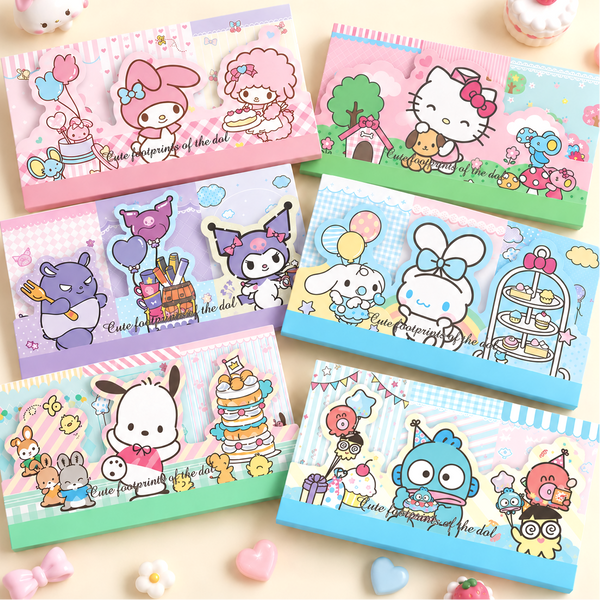 Sanrio Characters Layered Die-Cut Memo Pad