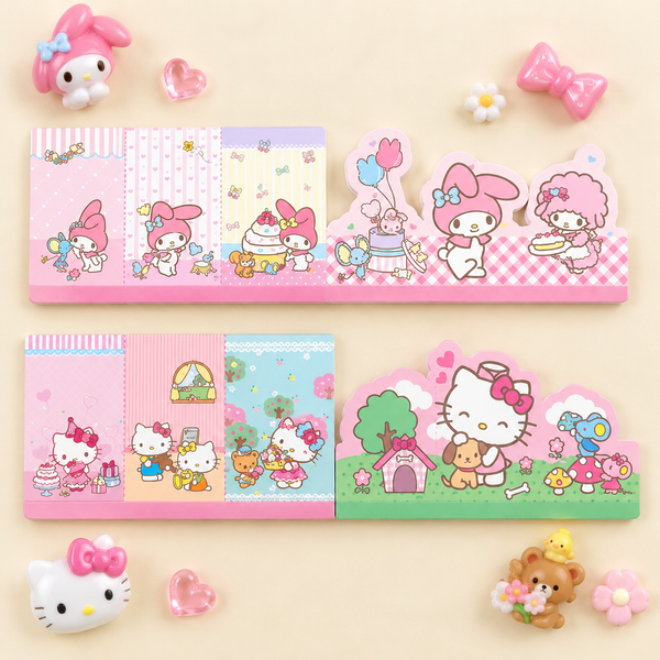 Sanrio Characters Layered Die-Cut Memo Pad