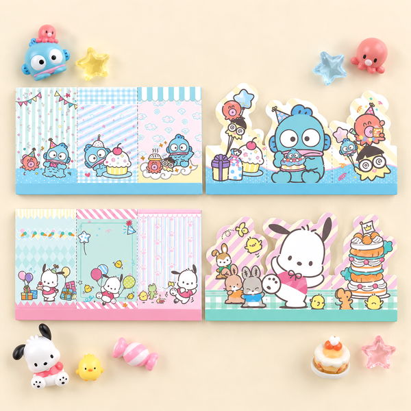 Sanrio Characters Layered Die-Cut Memo Pad
