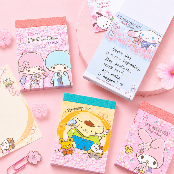 Sanrio Characters Memo Pad - Sakura Hana