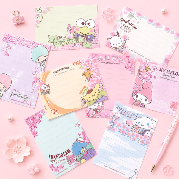 Sanrio Characters Memo Pad - Sakura Hana