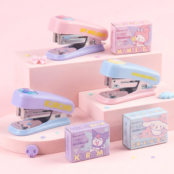 Sanrio Characters Mini Stapler + Box of Refills