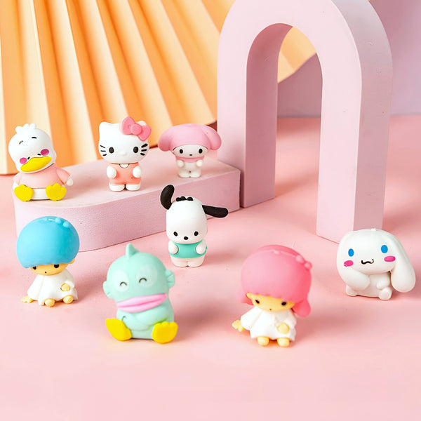 Sanrio Characters Pencil Erasers - Set of 4