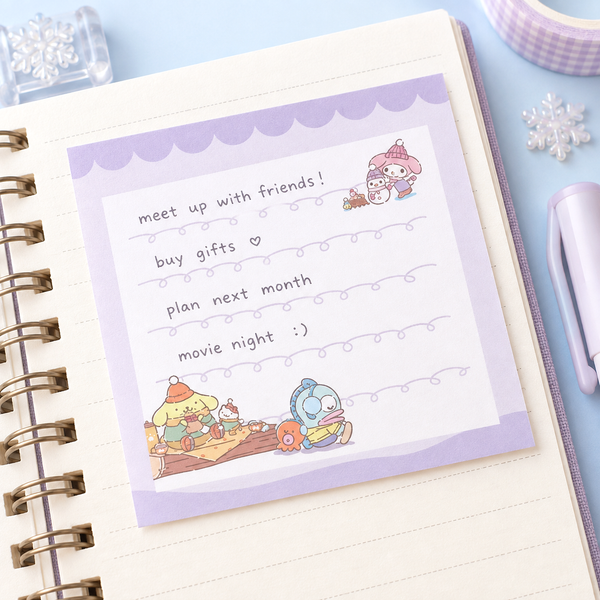 Sanrio Snow Day Pop-Up Memo Pad