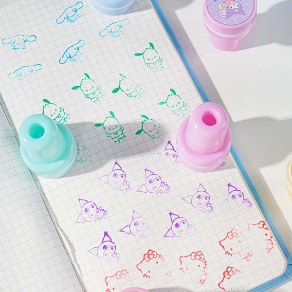 Sanrio Characters Pre-Inked Stamps - Set of 12