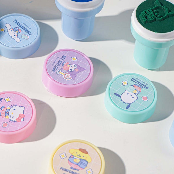 Sanrio Characters Pre-Inked Stamps - Set of 12