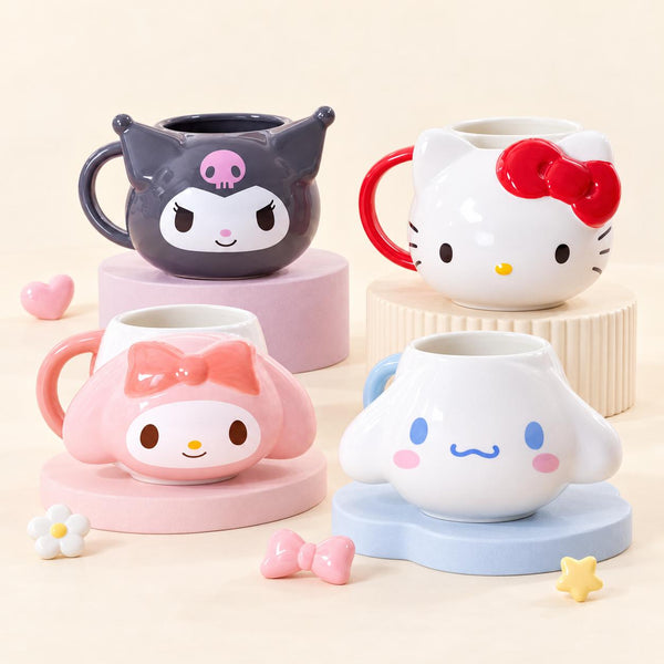 Sanrio Characters Sculpted Mug with Spoon