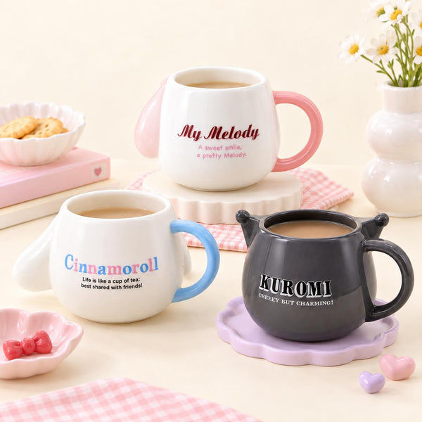 Sanrio Characters Sculpted Mug with Spoon