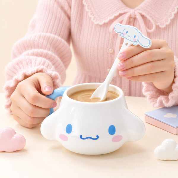Sanrio Characters Sculpted Mug with Spoon