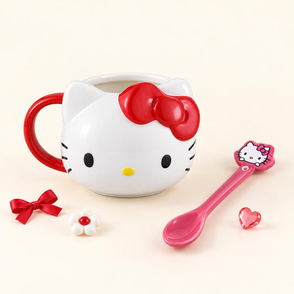 Sanrio Characters Sculpted Mug with Spoon