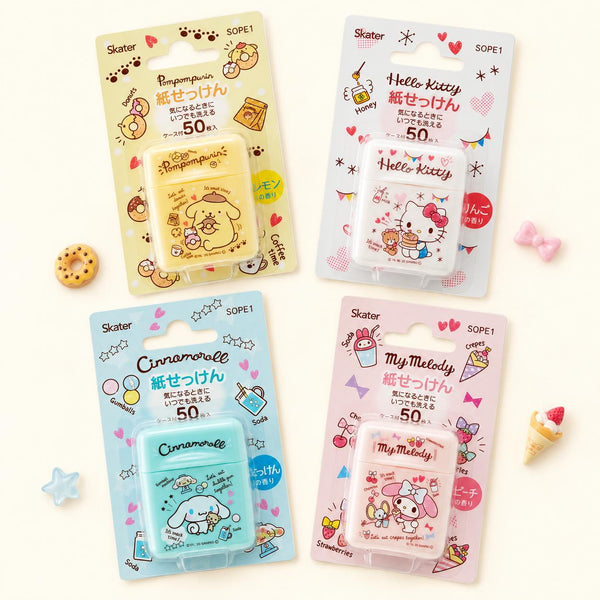 Sanrio Characters Travel Soap - 50 Soap Sheets