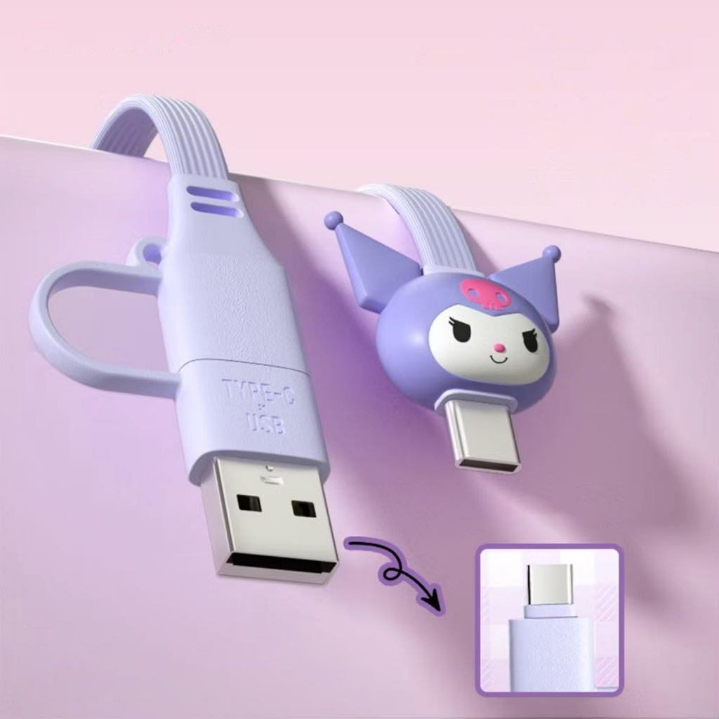 Sanrio Characters Type-C & USB Fast Charging Cable | Kawaii Pen Shop