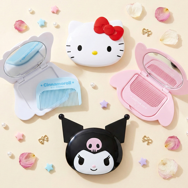 Sanrio Compact Mirror & Comb Set | Kawaii Pen Shop
