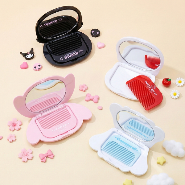 Sanrio Compact Mirror & Comb Set
