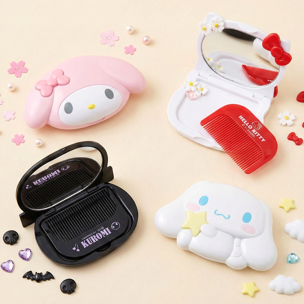 Sanrio Compact Mirror & Comb Set