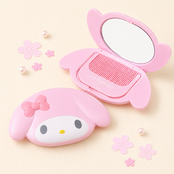 Sanrio Compact Mirror & Comb Set