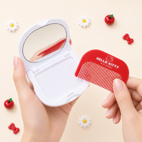 Sanrio Compact Mirror & Comb Set