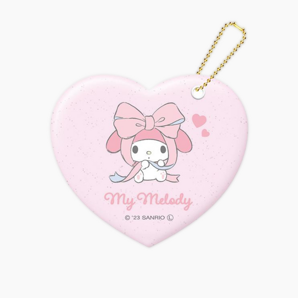 Sanrio Heart Shaped Compact Mirror Pendant - My Melody
