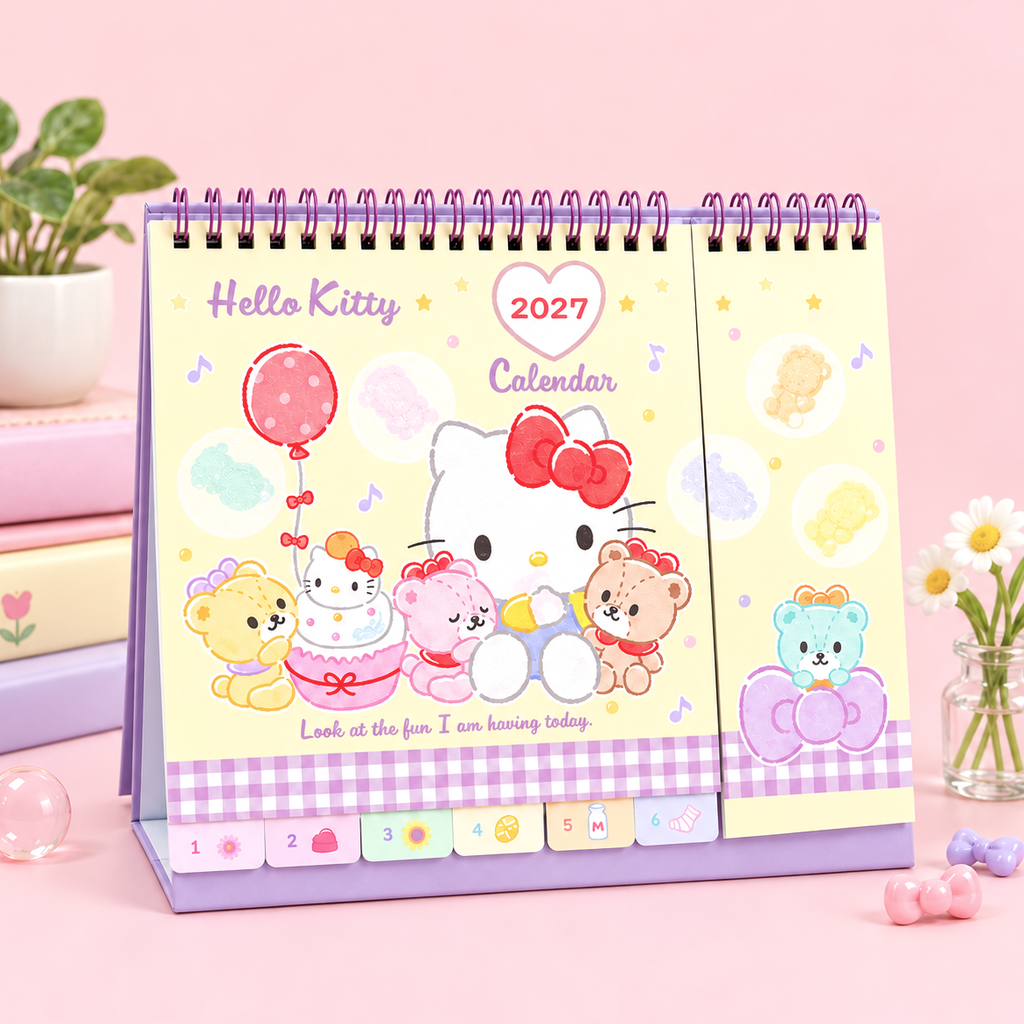 Sanrio 2027 Desk Calendar - Hello Kitty