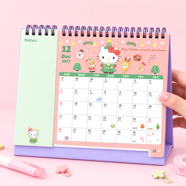 Sanrio 2027 Desk Calendar - Hello Kitty