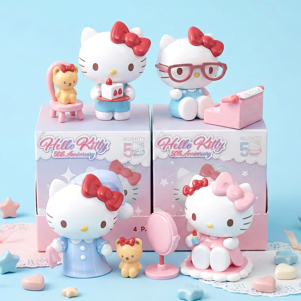 その他 Hello Kitty 50th Anniversary Figurine Sanrio Hello Kitty Figure - Limited 50th Anniversary | Kawaii Pen Shop