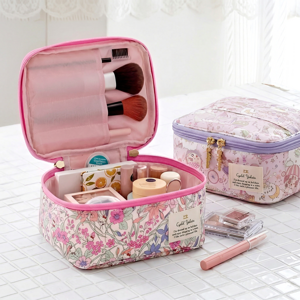Sanrio x Liberty Fabrics Floral Cosmetic Organizer Bag - Limited Edition
