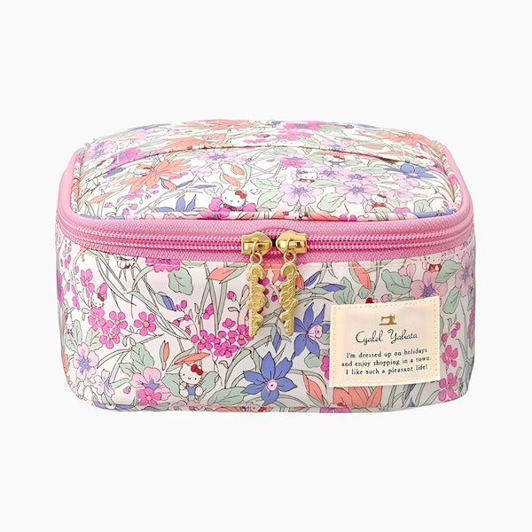 Sanrio x Liberty Fabrics Floral Cosmetic Organizer Bag - Limited Edition