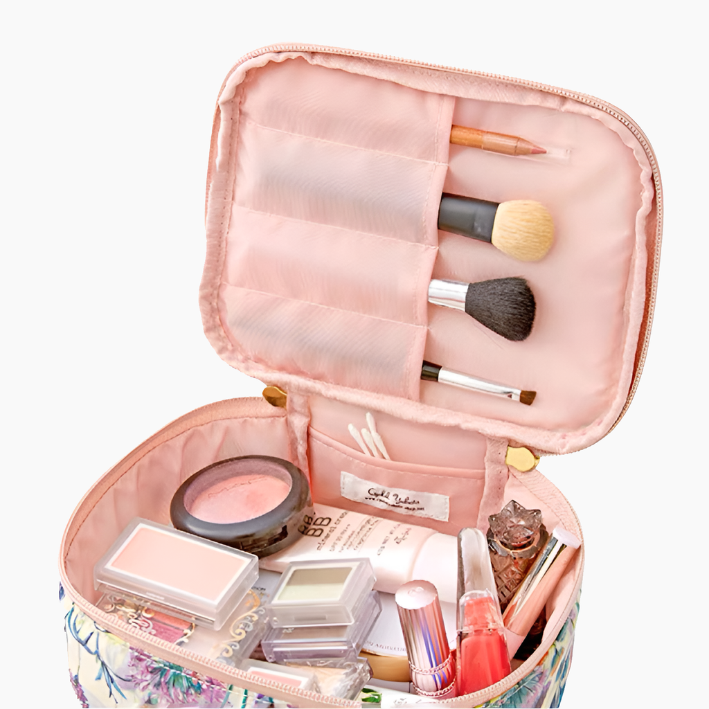 Necessaire Vanity Pouch Sanrio X Liberty Fabrics Hello Kitty 50° Anniversario (prato Blu) Giappone - Foto 3