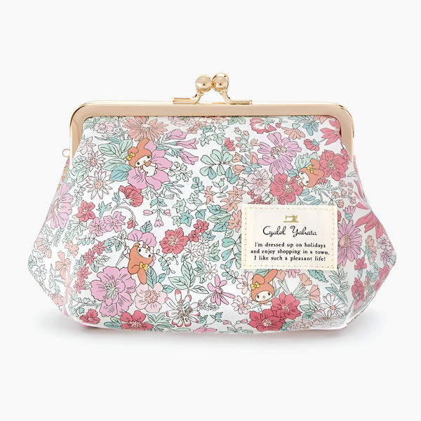 Sanrio x Liberty Fabrics Kiss-Lock Floral Frame Pouch - Limited Edition