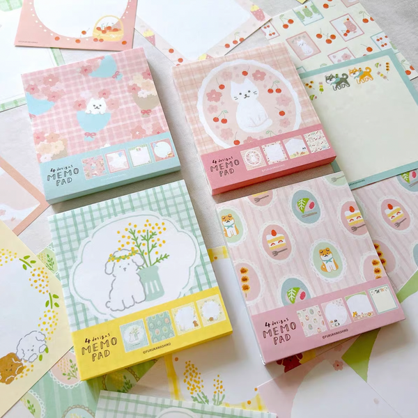 Furukawashiko 4 Designs Memo Pad - Limited Spring Edition