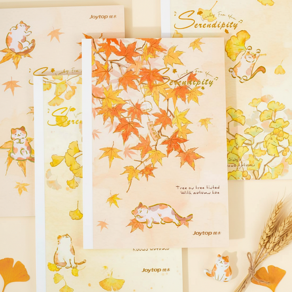 Serendipity Purrfect Fall A5 Notebook