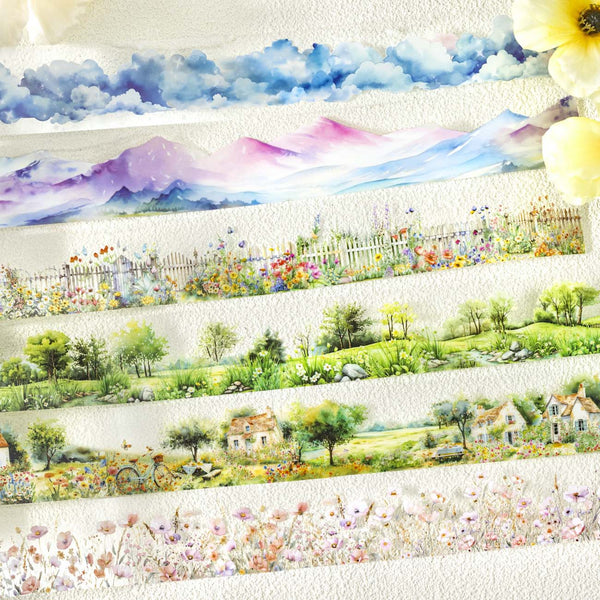 Serene Scapes Artistic Masking Tapes