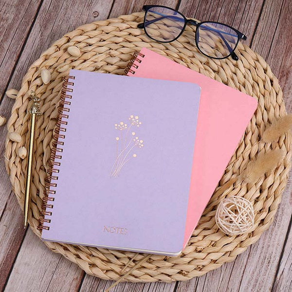 Serenity Bloom Spiral Notebooks