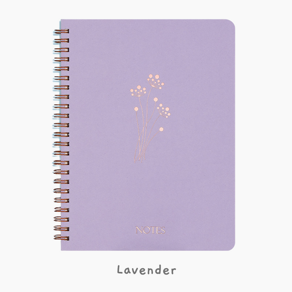 Serenity Bloom Spiral Notebooks