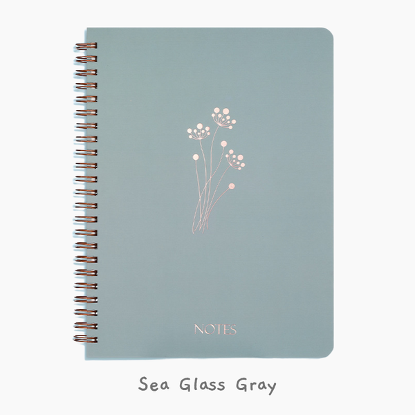 Serenity Bloom Spiral Notebooks