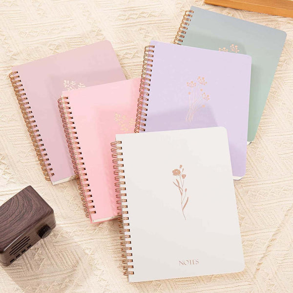 Serenity Bloom Spiral Notebooks