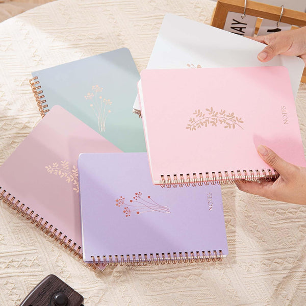 Serenity Bloom Spiral Notebooks